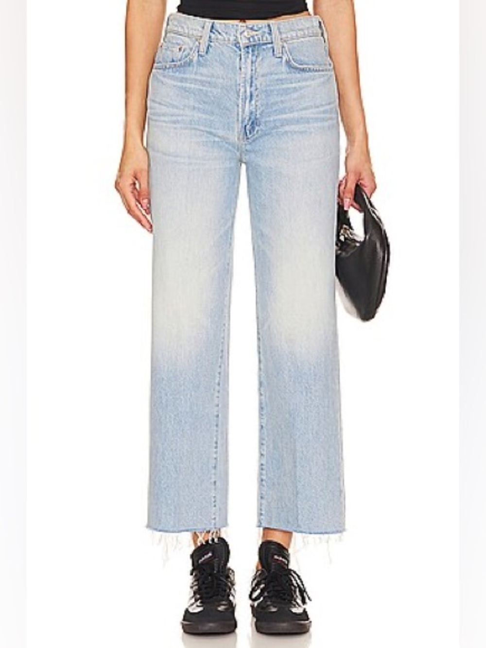 MOTHER Superior The Rambler Zip Ankle Fray Jeans Size 26 I’m With The Band